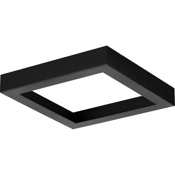 Progress Lighting Everlume Collection Black 7" Edgelit Square Trim Ring P860053-031